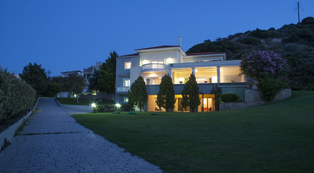 A beautiful setting in private grounds property for sale in Rhodes Greece