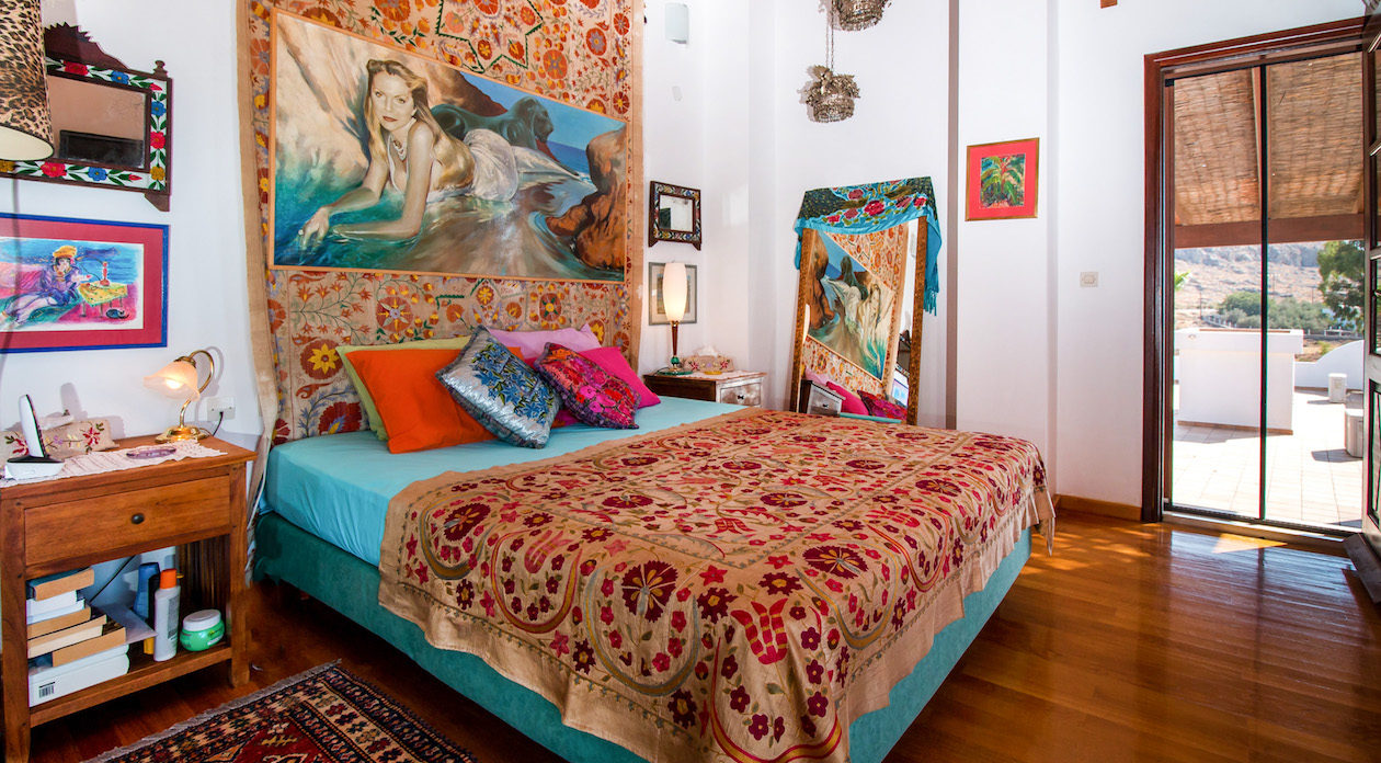 Double bedroom leading out to Terrace property for sale in Rhodes, Greece