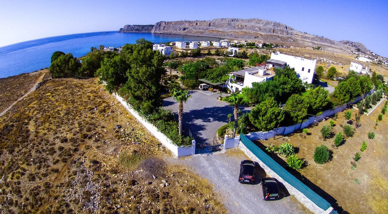 Aerial View of Paradise Found property for sale in Rhodes, Greece