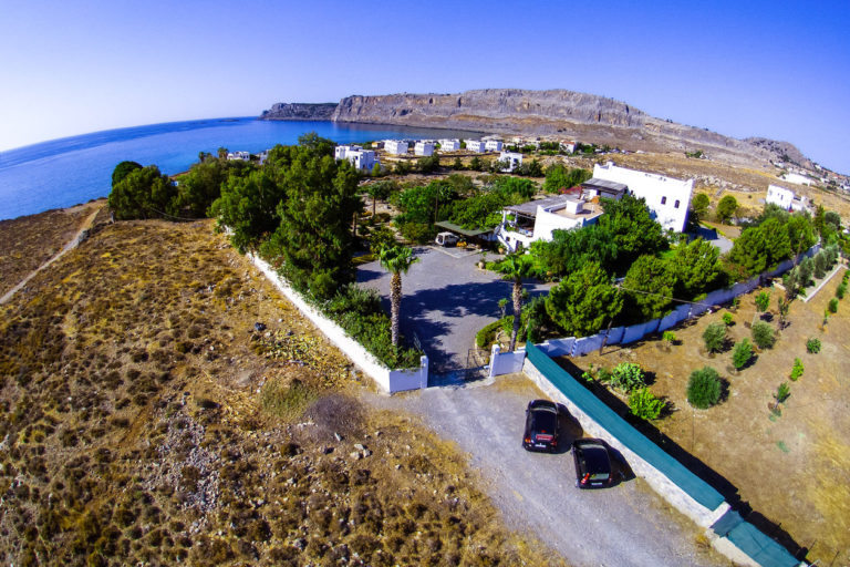 Aerial View of Paradise Found property for sale in Rhodes, Greece