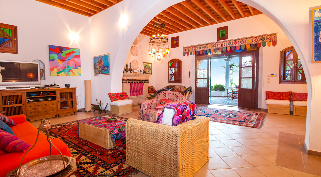 Living Room leading out to the Terrace property for sale in Rhodes, Greece