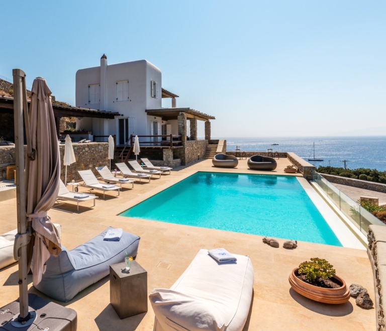 modern / mediterranean villa : Sunset Sessions Mykonos, Cyclades, Southern Aegean