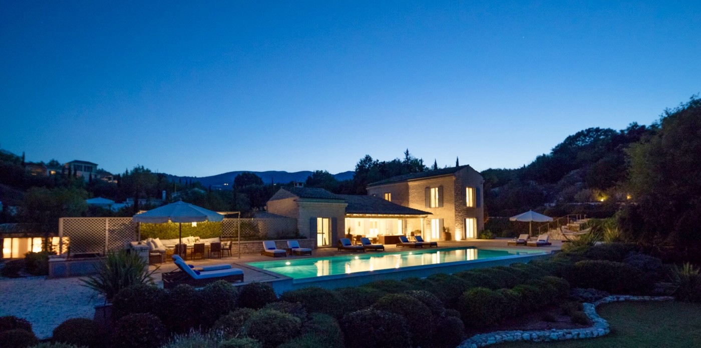 Well designed gardens, property for sale in Corfu, Greece