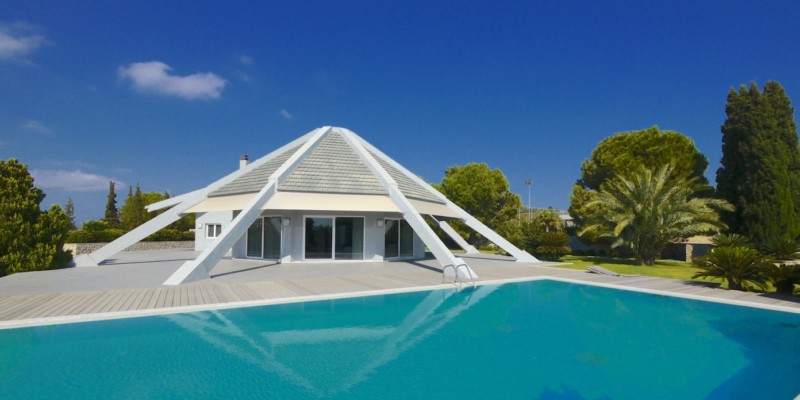 Architectural Digest, a villa with pool in Rhodes