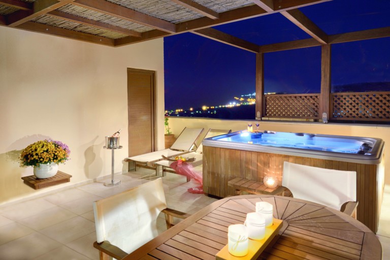 Enjoy the hot tub under the stars, property for sale in Rethymno, Crete, Greece