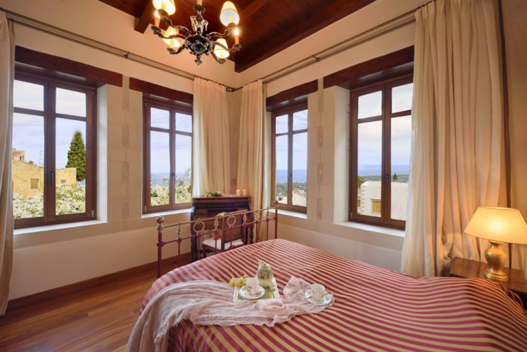 Sea view bedroom, property for sale in Rethymno, Crete, Greece