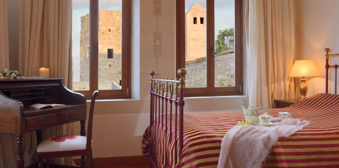 Brass bed, property for sale in Rethymno, Crete, Greece