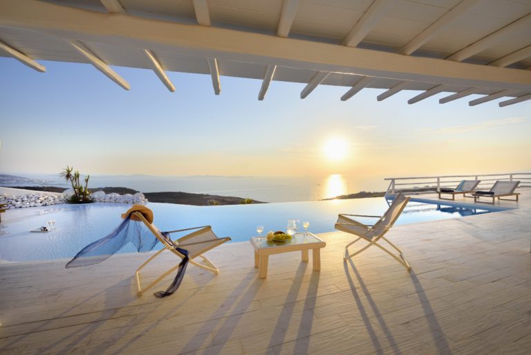authentic modern / mediterranean romantic villa : White Vista Mykonos, Cyclades, Southern Aegean