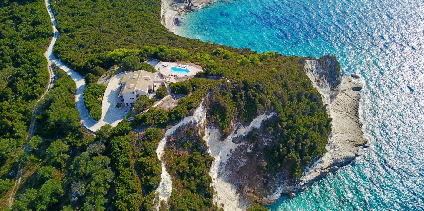 Aerial Blue Horizon Lakka Paxos 5