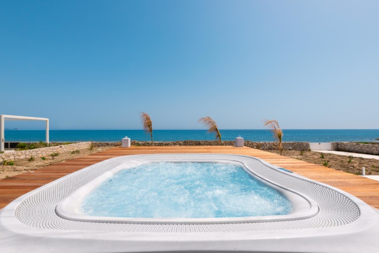 Enjoy the refreshing waters of the jacuzzi, property for sale in Rhodes, Greece,