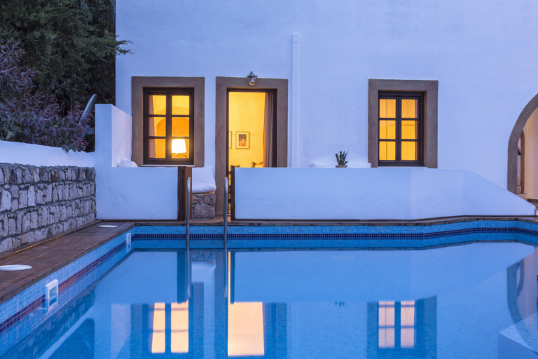 The pool invites you to swim property for sale in Patmos Greece