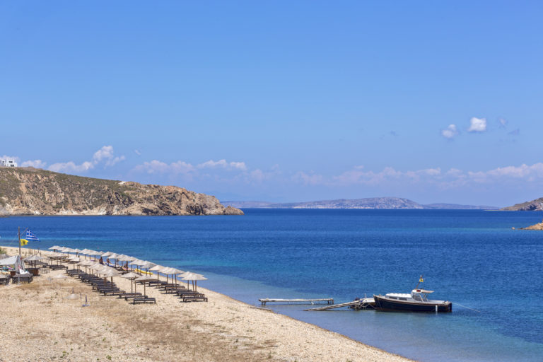 The unspoilt beaches just 5 minutes walk away property for sale in Patmos Greece