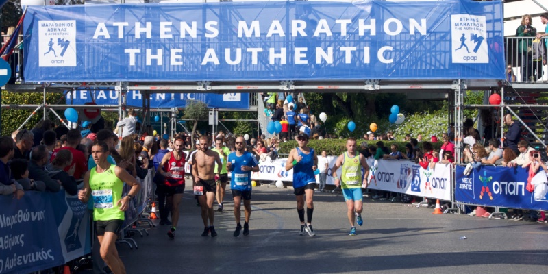 The 36th Athens Marathon 2018 saw a record-breaking 55,000 runners taking part in this historic race, covering the 42km from Marathon to Athens’ Panathenaic Stadium