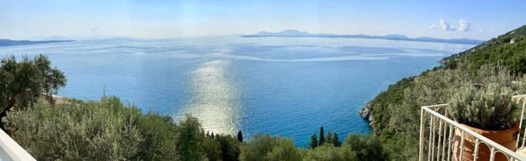Panoramic sea views, property for sale in Corfu, Greece