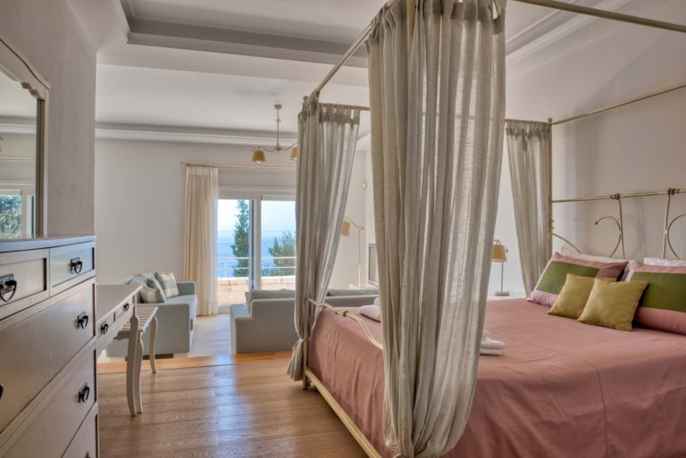Pretty bedroom with sitting area, property for sale in Corfu, Greece