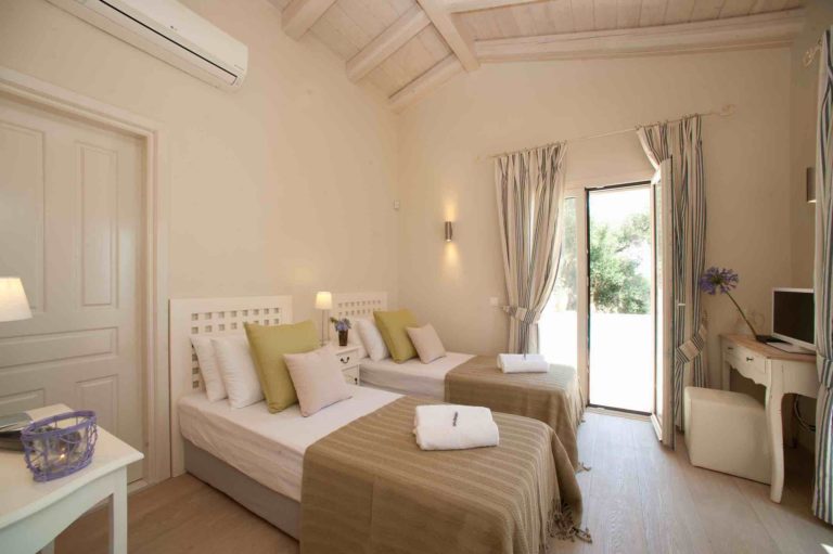 Twin bedroom, property for sale in Corfu, Greece
