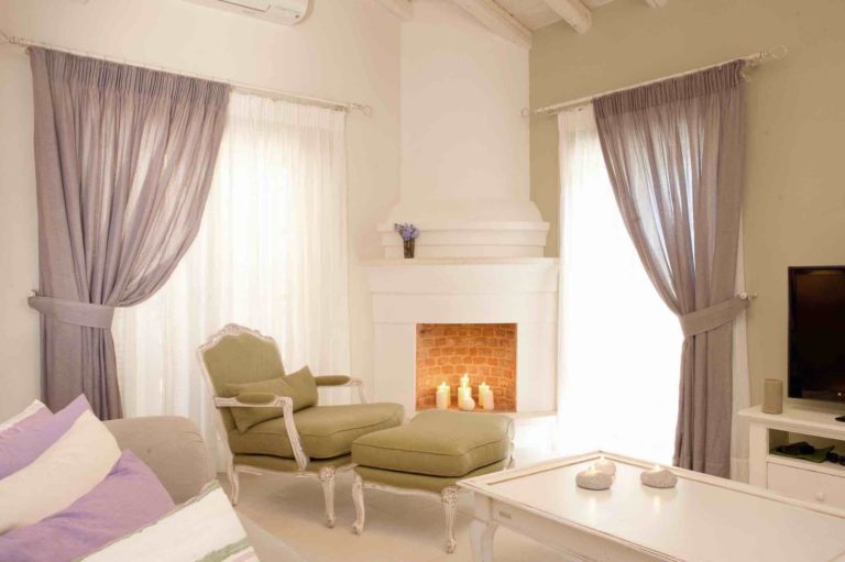 Traditional fireplace, property for sale in Corfu, Greece