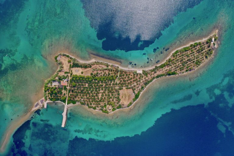 Aerial view of Ethereal , property for sale in Evia, Greece