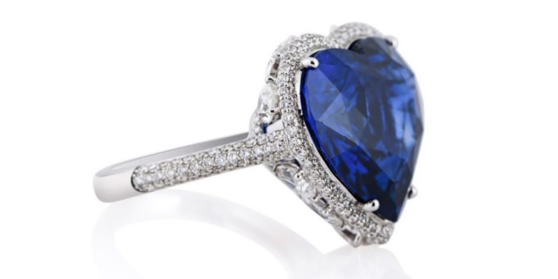Kessaris, Heart Sapphire Ring