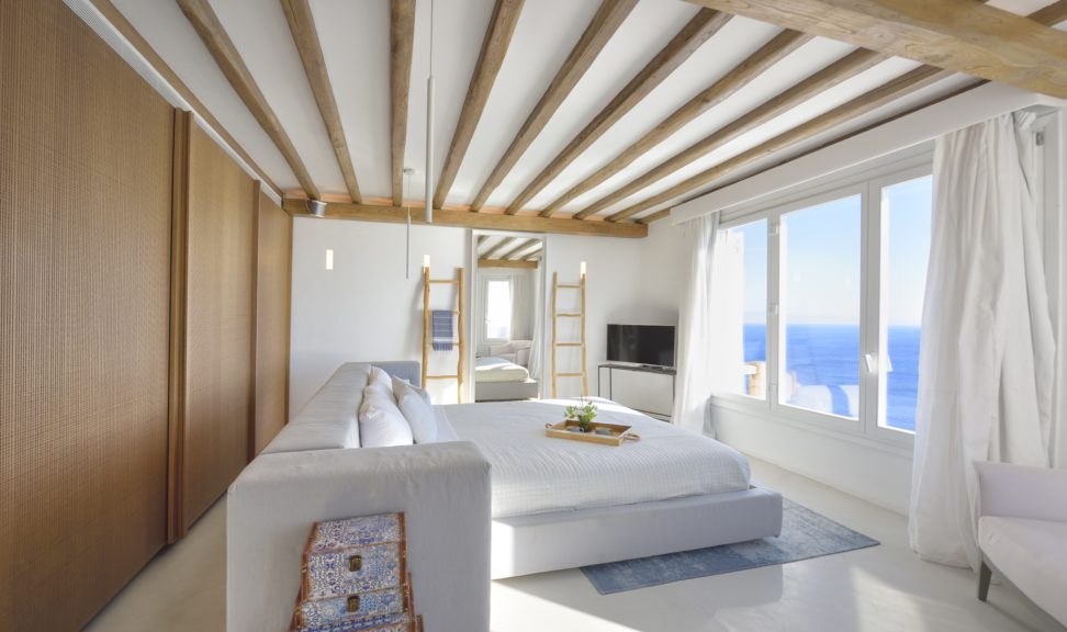 Nefeli, Mykonos sea-view bedroom