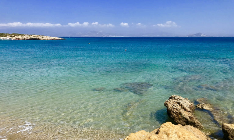 Transparent sea for snorkelling property for sale in Paros Greec