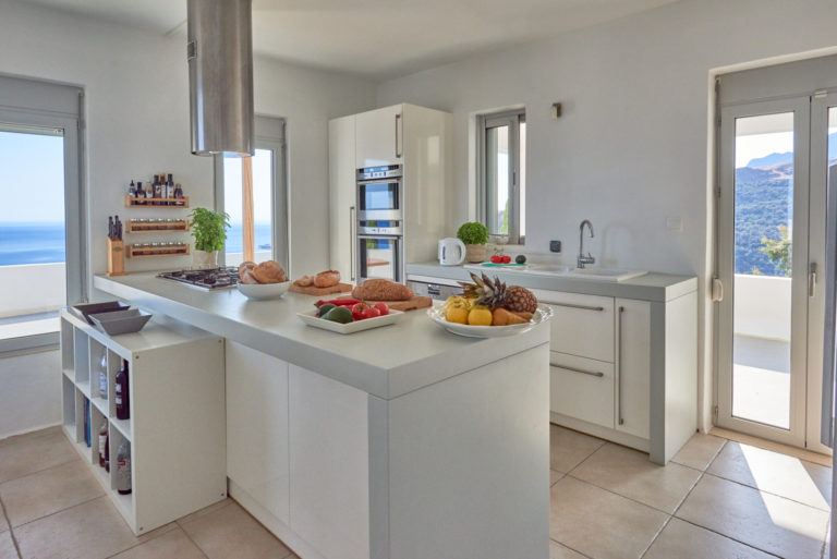 Fully fitted kitchen, villa for sale in Crete Greece