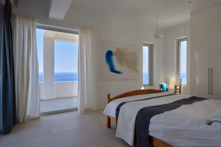 The bedroom, villa for sale in Crete Greece