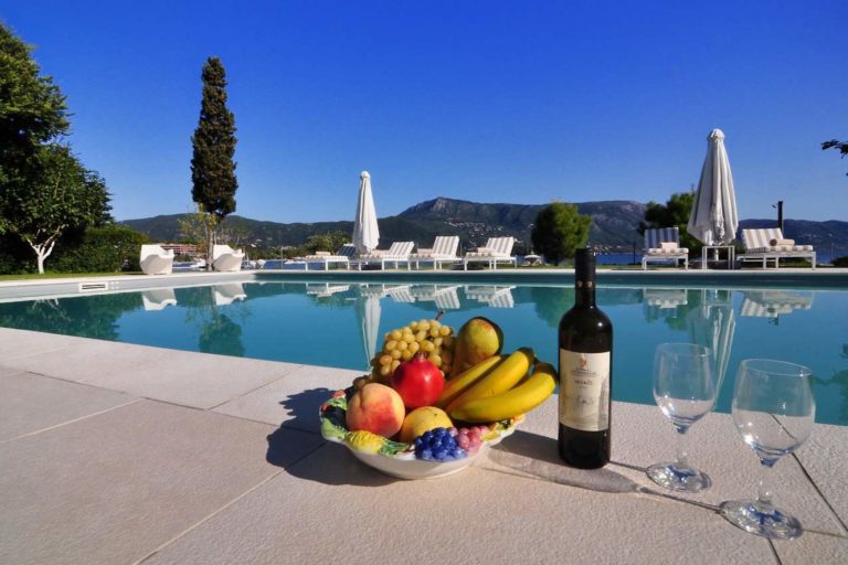 Indulge by the pool property for sale in Corfu Greece