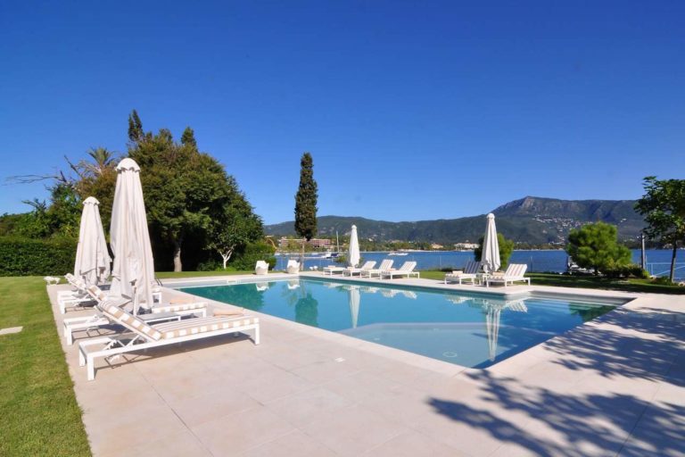 Spacious pool awaits property for sale in Corfu Greece