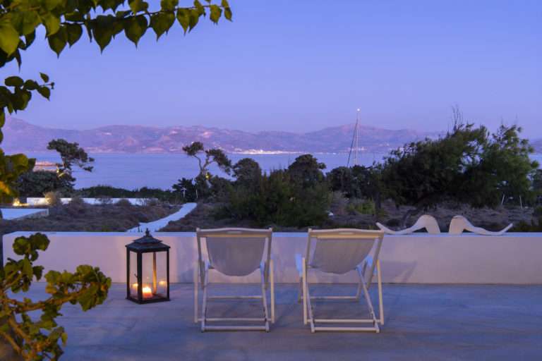 Enjoy watching the twinkling lights across the bay, property for sale in Paros, Greece