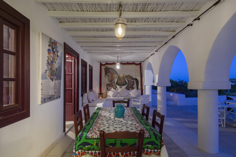 Outdoor dining , property for sale in Paros, Greece