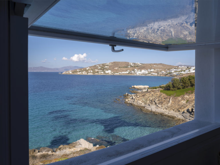 Look out across the island property for sale in Mykonos Greece