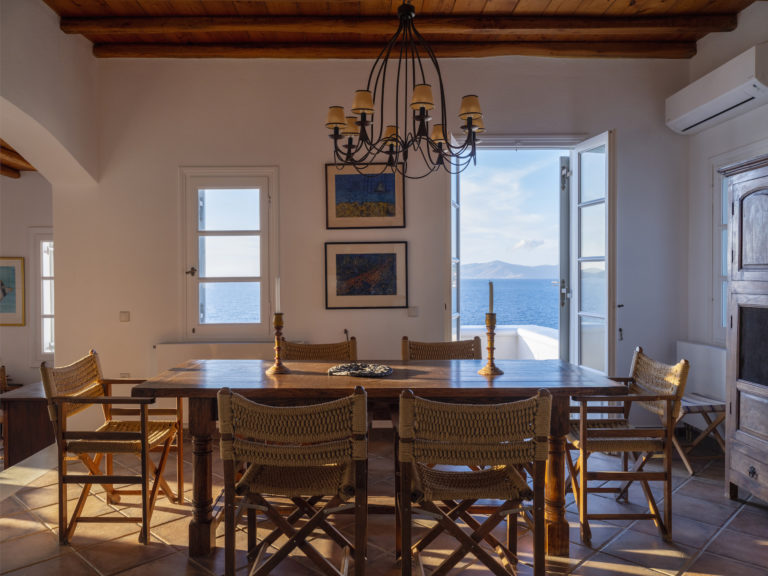 Fabulous views whilst dining property for sale in Mykonos Greece
