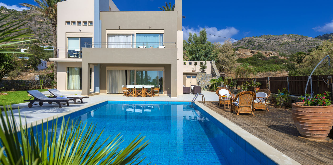 A modern villa with private access to the sea villa for sale in Crete Greece