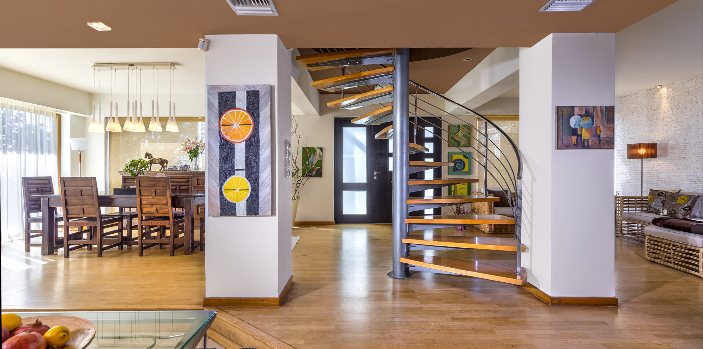 Warm wood floors villa for sale in Crete Greece