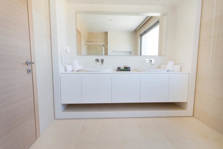 Modern, chic bathroom villa for sale in Rhodes Greece