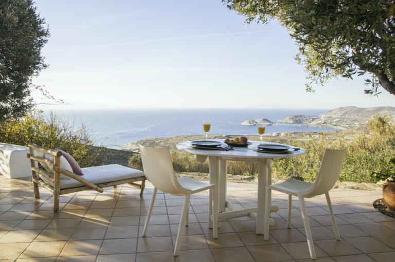 Enjoy the stunning views over lunch, property for sale in Mykonos, Greece