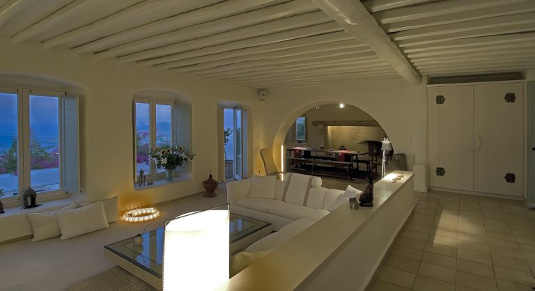 Amazing views from the living room, property for sale in Mykonos, Greece