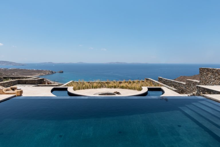 authentic modern / mediterranean villa : Ainia Mykonos, Cyclades, Southern Aegean