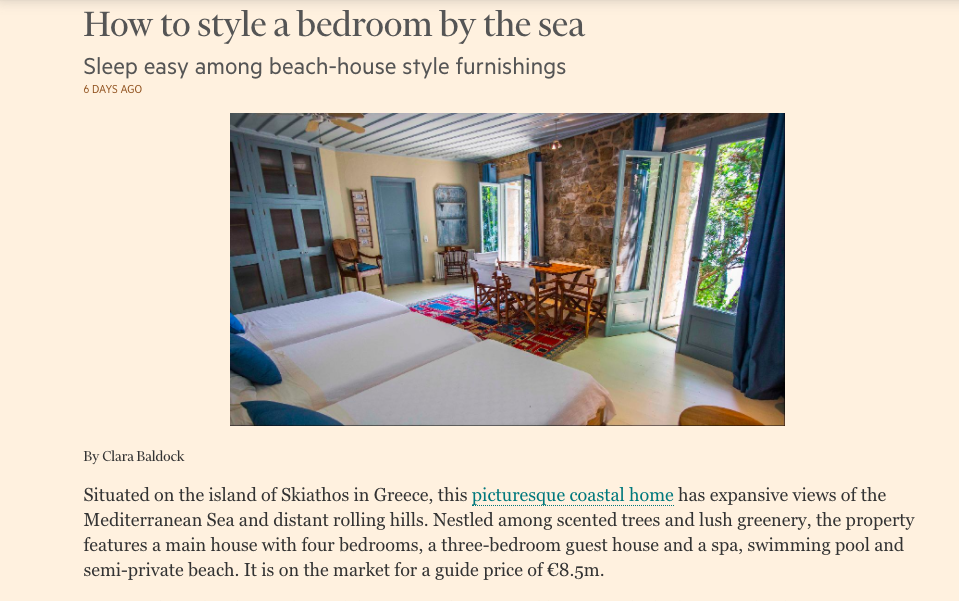How to style a bedroom by the sea