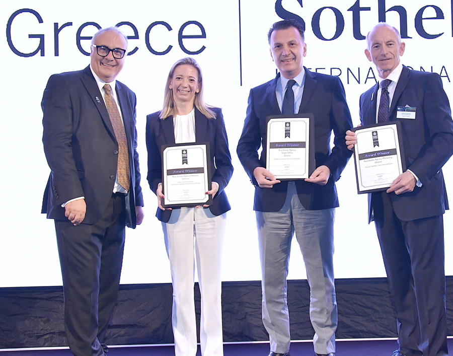 Greece Sotheby’s International Realty honoured at the European Property Awards