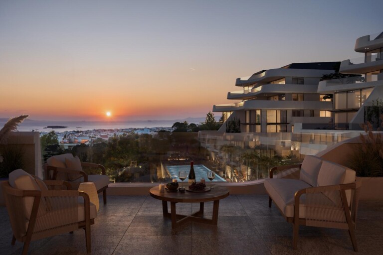 Sunset and sea views from Apollo Hills