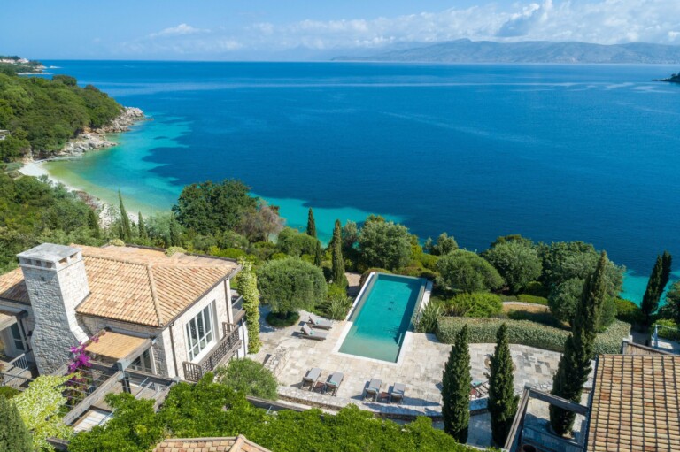 authentic estate mansion modern / mediterranean romantic villa : Magnolia Corfu, Ionian islands